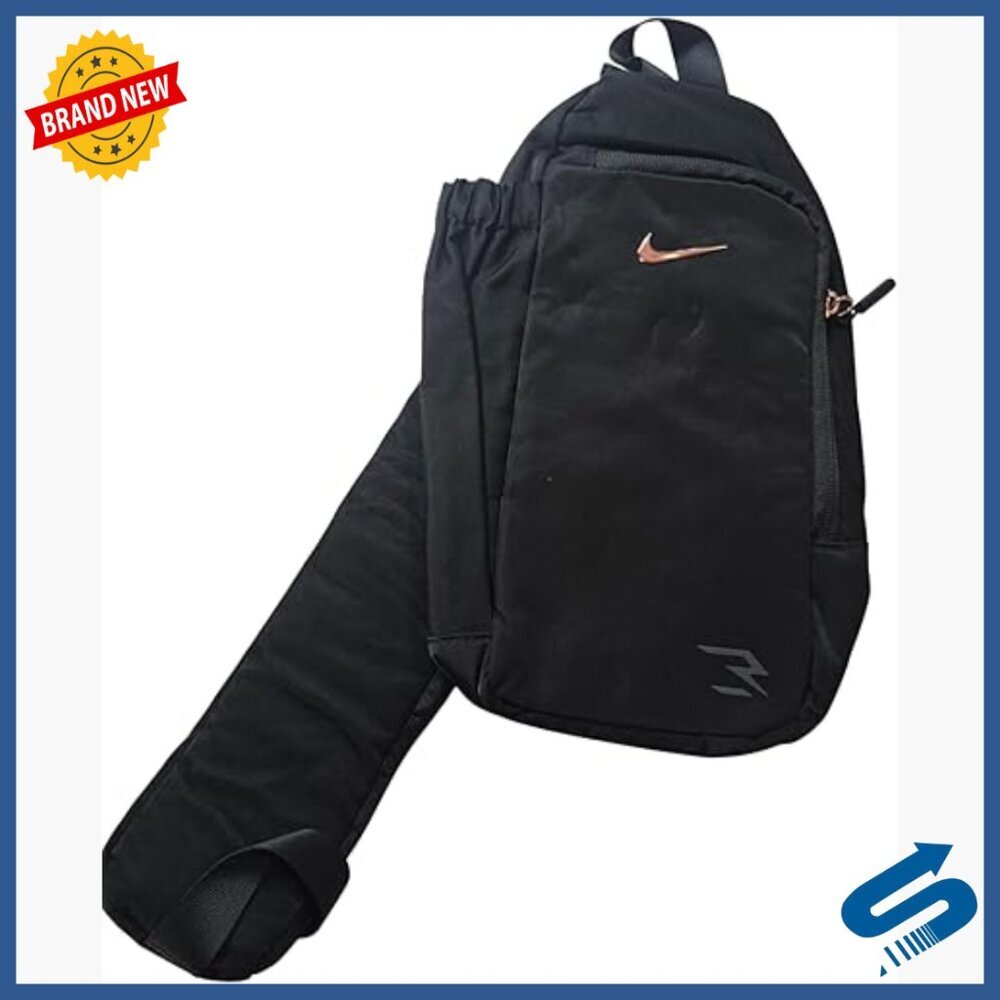 Adjustable Crossbody Sling Bag with 3 Compartments, 2L Capacity